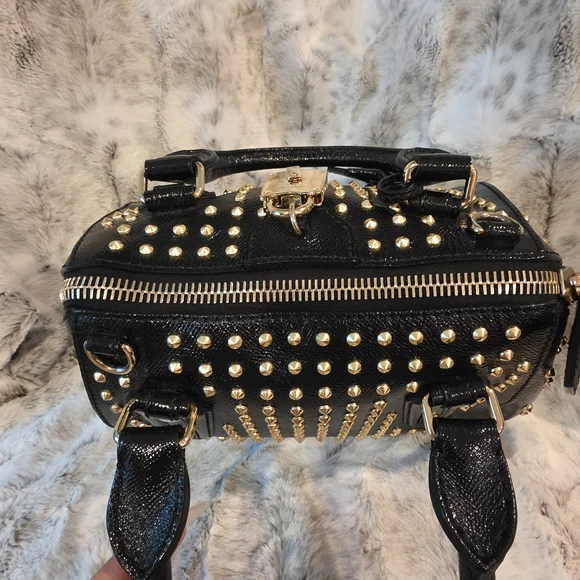 LIMITED EDITION Burberry Prorsum Blaze Studded Bowling Bag Satchel - Picture 6 of 16